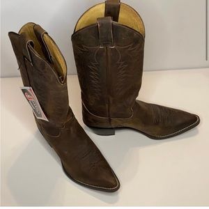 Justin Ladies Western Boots Leather Size 8.5 Florica L4935